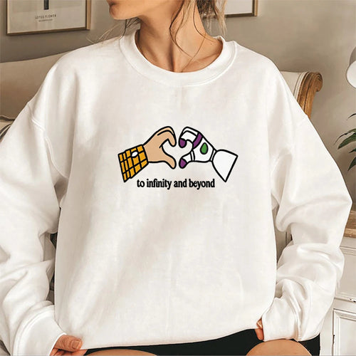 Woody and Buzz Sweatshirt – Heart Hands To Infinity and Beyond