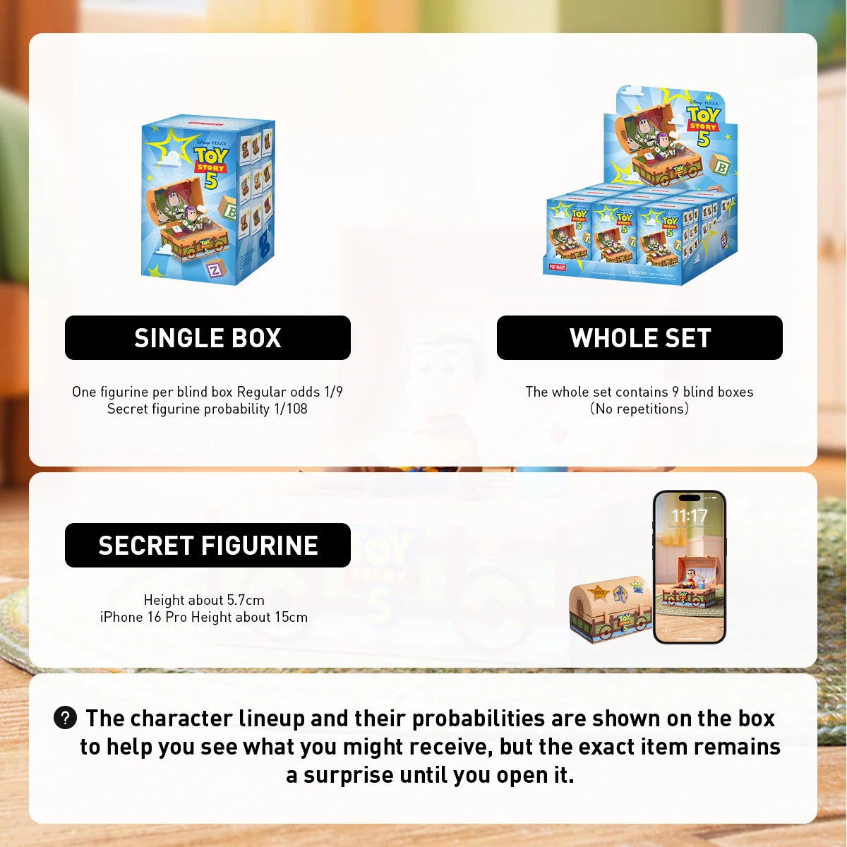 Personaggio a Sorpresa - Blind Box Toy Story 5 Edizione Esclusiva UE