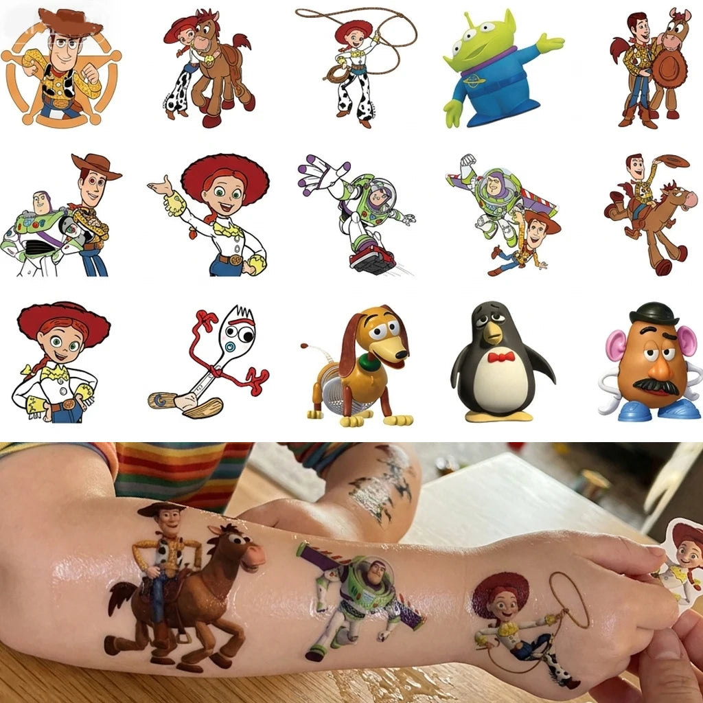 Tatouage Toy Story - Lot de 20 Stickers Multi-Personnages