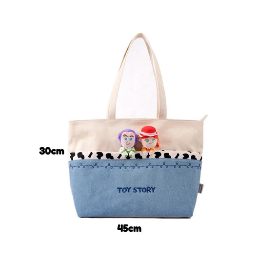 Buzz Lightyear und Jessie Tragetasche – Vichy-Kuh-Tragetasche 45 cm