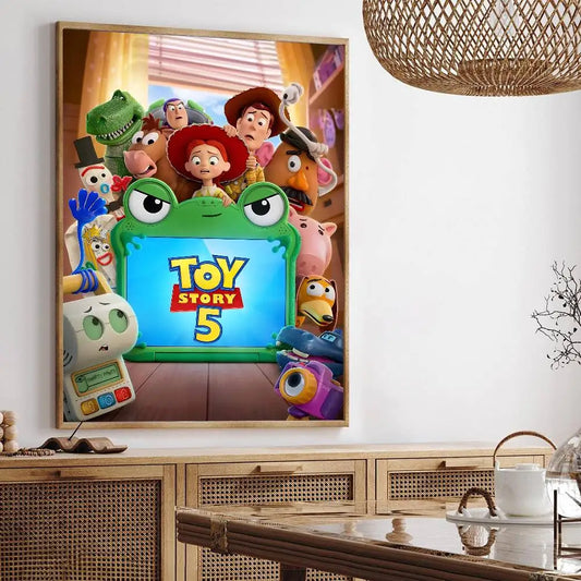 Toy Story 5 Wandaufkleber – Szene im Vorhangraum