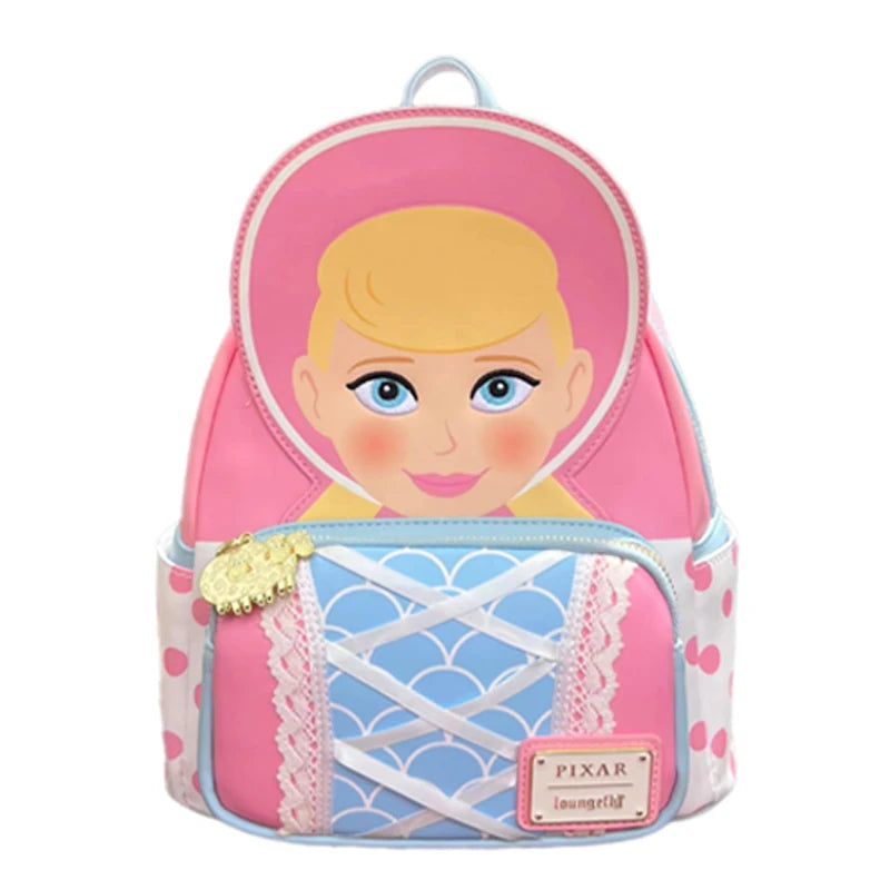 Zaino Bo Peep - Viso Illustrato su Sfondo Rosa