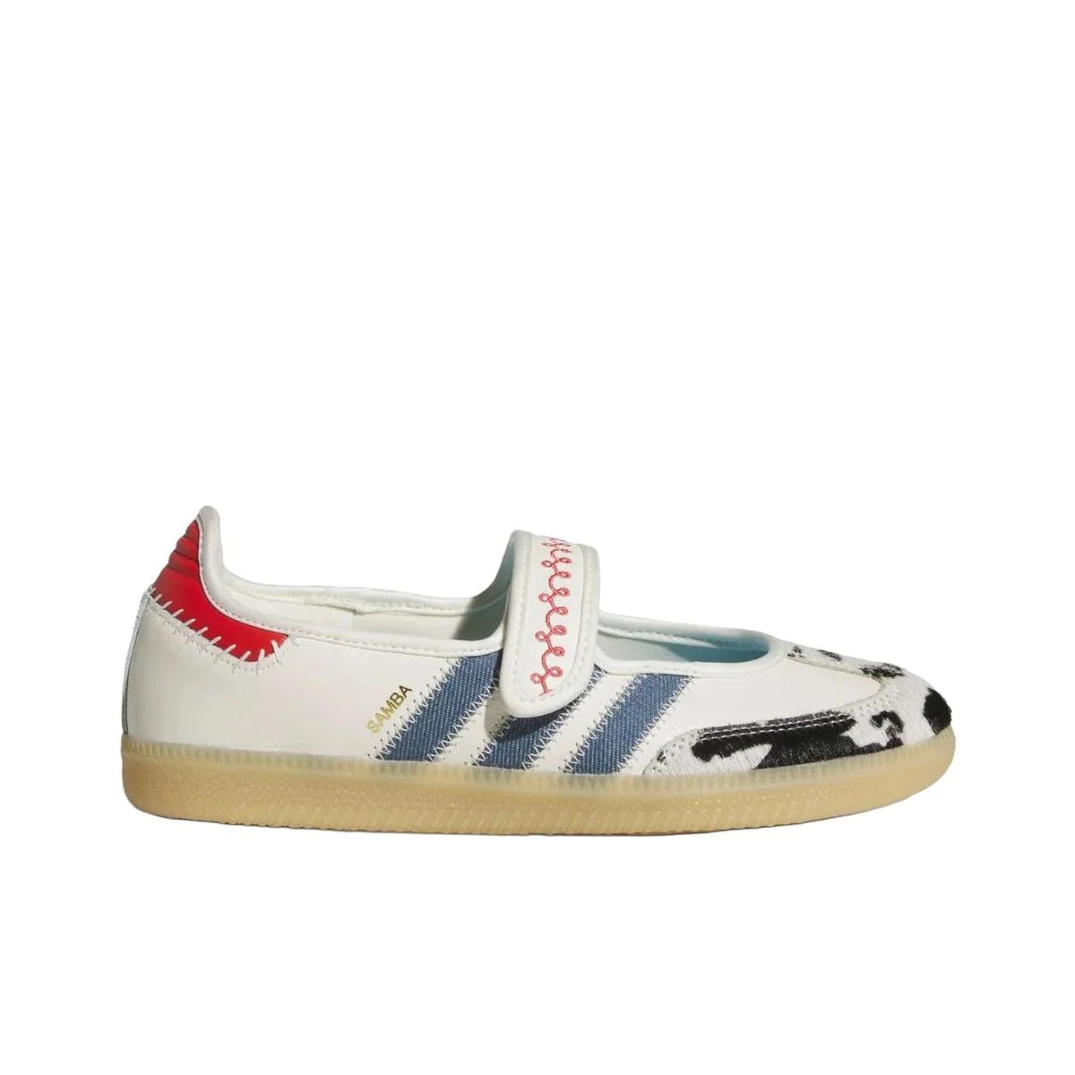 Zapatillas Adidas x Toy Story - Samba Mary Jane, estampado de vaca de Woody