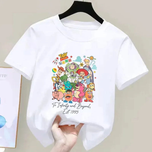 Toy Story T-Shirt – Toy Story Land Charaktere Gruppe Weißer Hintergrund