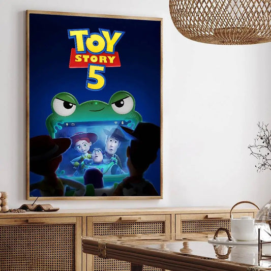Toy Story 5 Wandaufkleber – Blaue Nachtszene