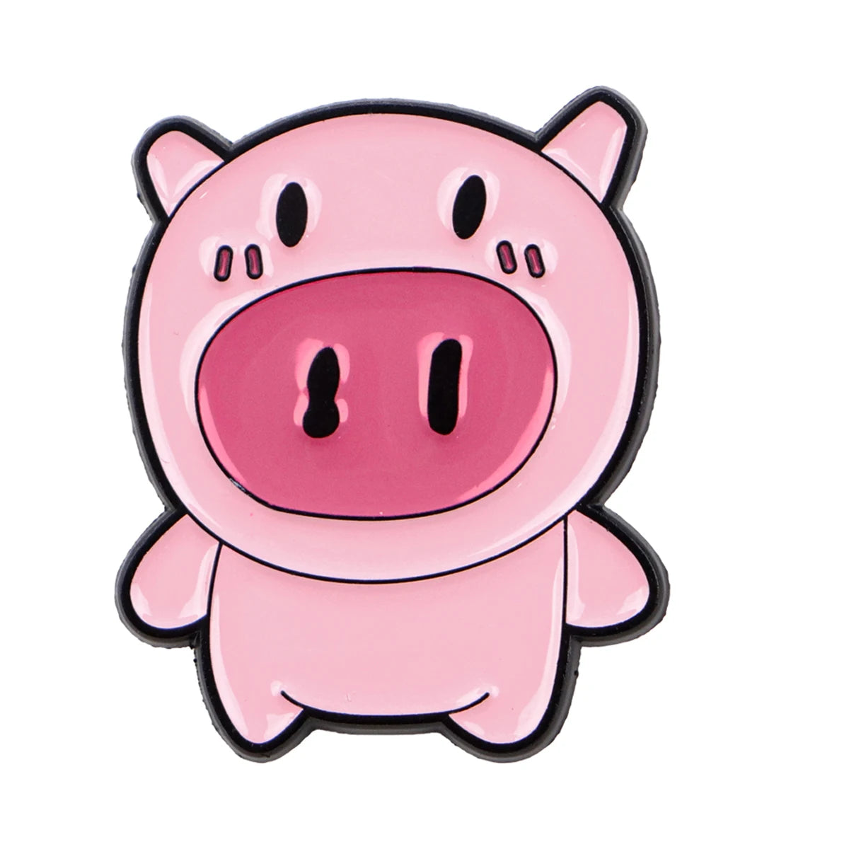 Hamm Pin - Minimalist Pink Pig