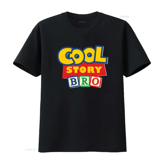 Toy Story T-Shirt – Humorvoller Text "Cool Story Bro"