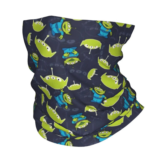 Alien-Bandana – Wiederholungsmuster marineblauer Hintergrund