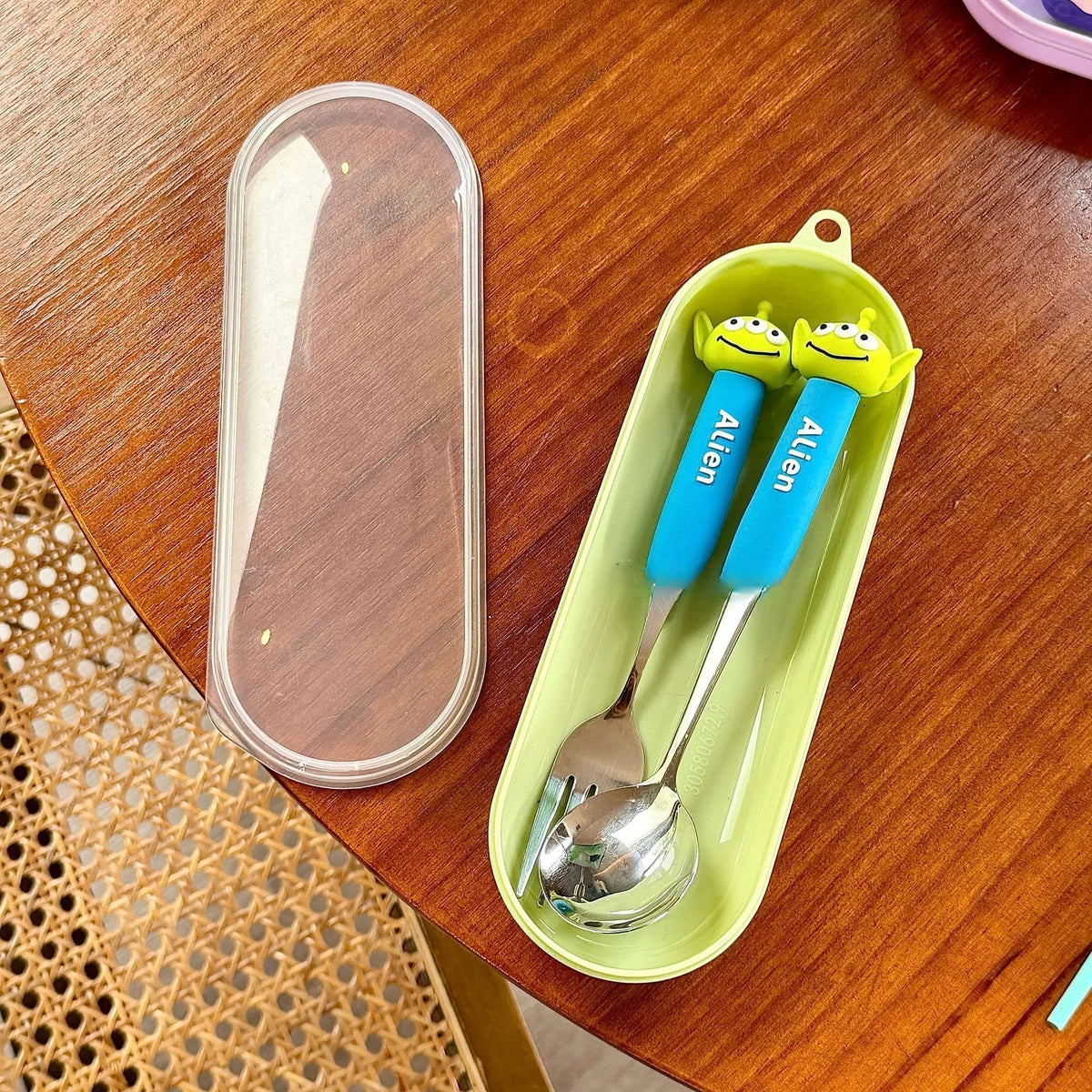 Posate Alien - Set Cucchiaio e Forchetta Duo Scatola Verde