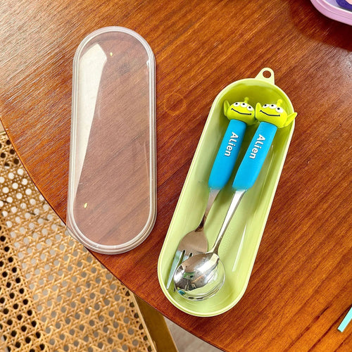 Posate Alien - Set Cucchiaio e Forchetta Duo Scatola Verde