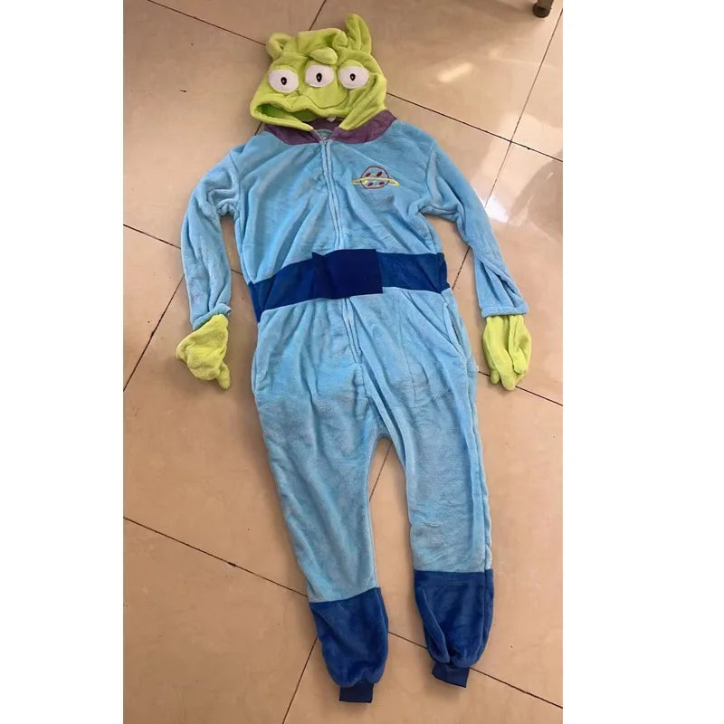 Déguisement Alien - Combinaison Pyjama 3 Yeux Polaire