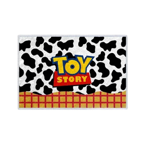 Toy Story badmat - Rood en Goud Geruit Koepatroon Logo