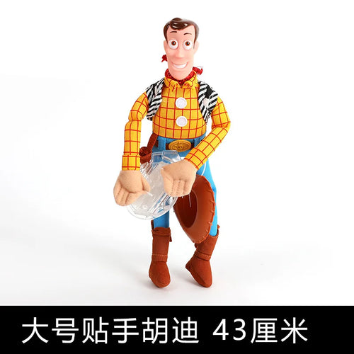 Action Figure Woody - Bambola Adesiva con Cappello in Mano 43cm