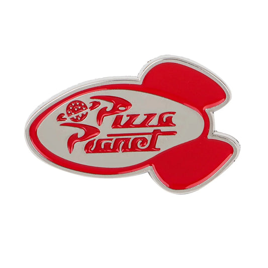 Pizza Planet Rocket Pin – Vintage-Logo