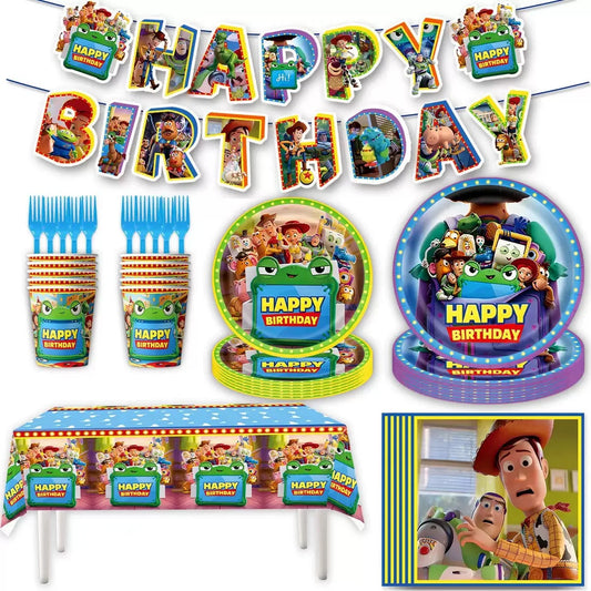 Geburtstagsdekorationsset – 62 Teile Multi-Charakter-Seerosen Alles Gute zum Geburtstag