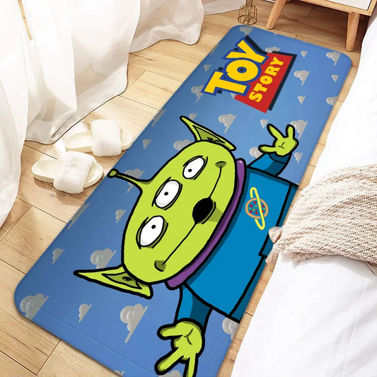 Alien Teppich – Toy Story Logo Blaue Wolken Hintergrund