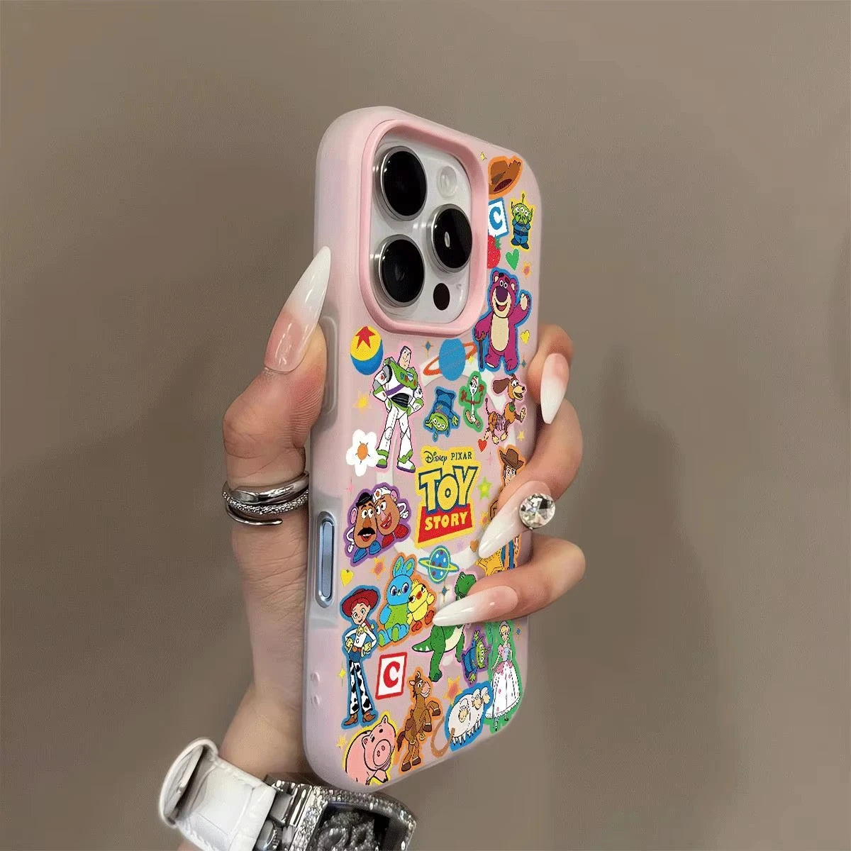 Coque Samsung A Toy Story - Collage Personnages, Mate Rose
