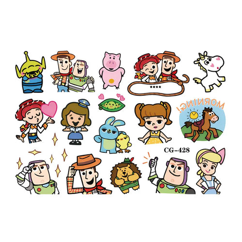 Tatouage Toy Story - Planche Multi-Personnages Style Chibi CG-428