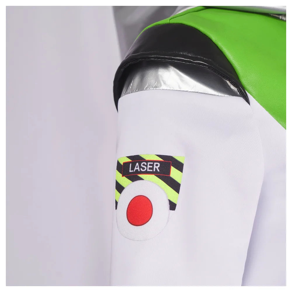 Buzz Lightyear Costume - Women's Flared Pants Zipped Crop Top Set