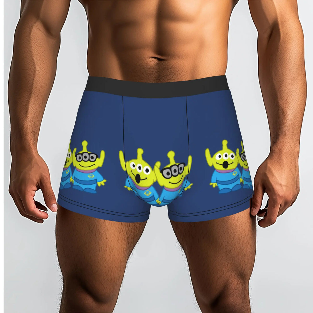 Alien boxershorts - Repeat duo marineblauwe achtergrond
