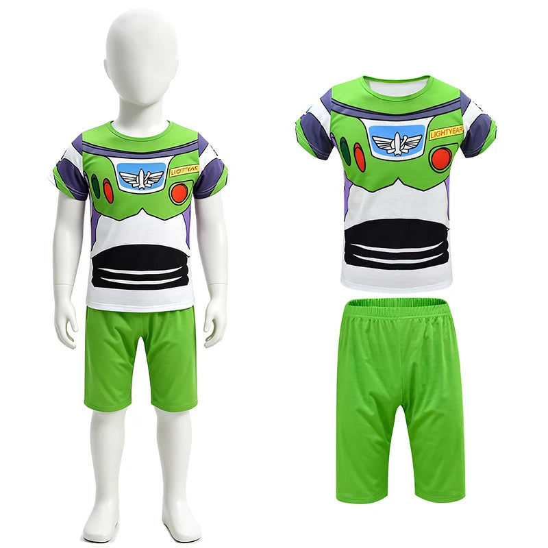 Déguisement Buzz l'Éclair - Ensemble T-Shirt Short Enfant