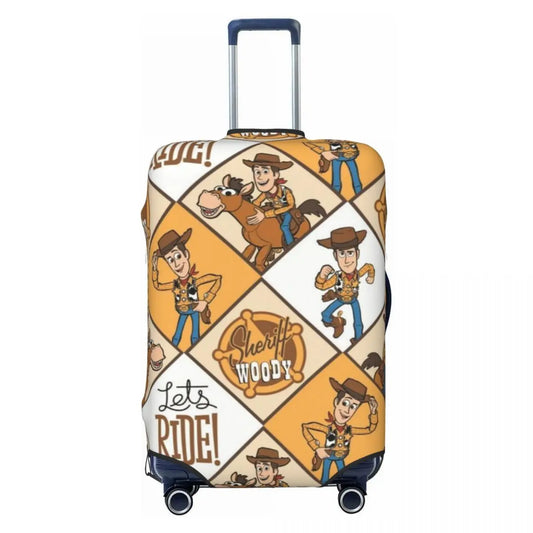Woody-Koffer – Diamantmuster Sheriff-Text Let's Ride