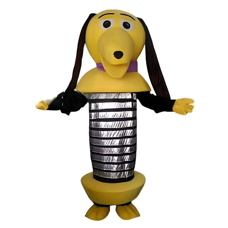 Déguisement Zigzag - Mascotte Costume Intégral Chien à Ressort