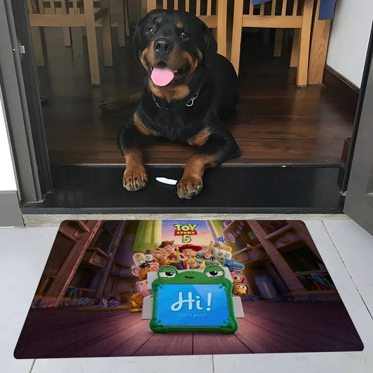 Toy Story 5 Bodenmatte – Offizielles Poster Treppentreppe Attic Seerosenpad
