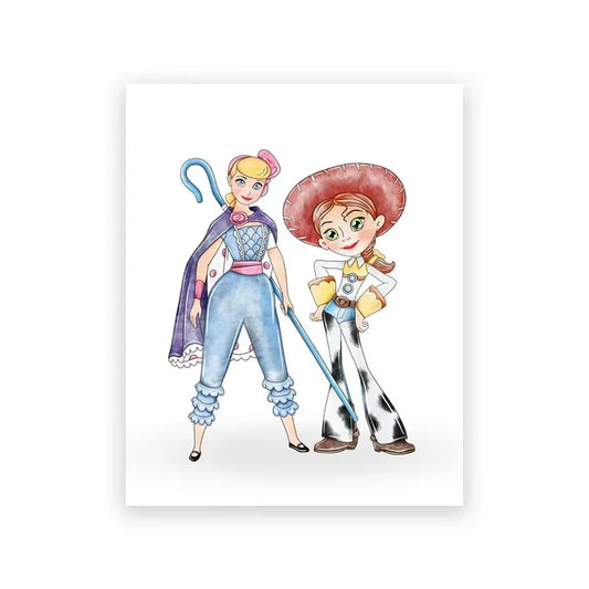 Plakat: Die Schäferin Jessie – Aquarell-Duo
