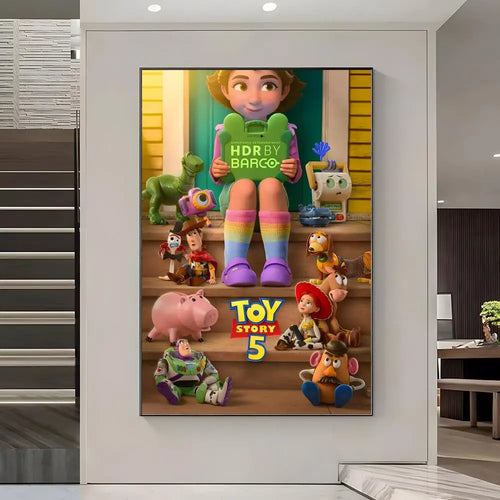 Toy Story 5 Poster - HDR Edition door Barco (Trappen)