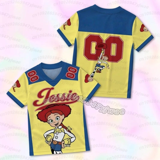 Jessie T-Shirt – Gelb-blaues Trikot