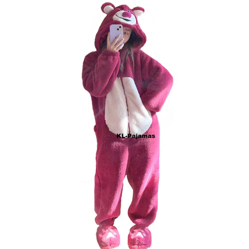 Déguisement Lotso - Combinaison Pyjama Ours Capuche