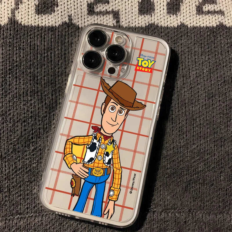 Woody Phone Case - Standing Portrait Red Grid Background (Xiaomi Redmi Case)