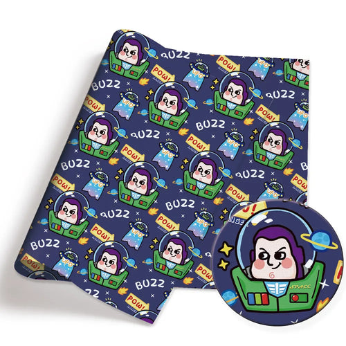 Buzz Lightyear Stoff – Patchwork Chibi-Schnittmuster 140x50cm