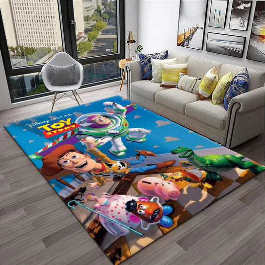 Toy Story Wohnzimmermatte – Klassisches Buzz in Flight-Poster