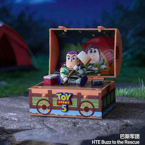 Buzz Lightyear Figurine - Blind Box Night Camping Scene
