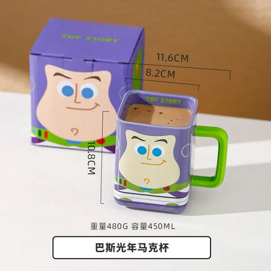 Buzz Lightyear Tasse – Lila und Grüne Gesichtstasse