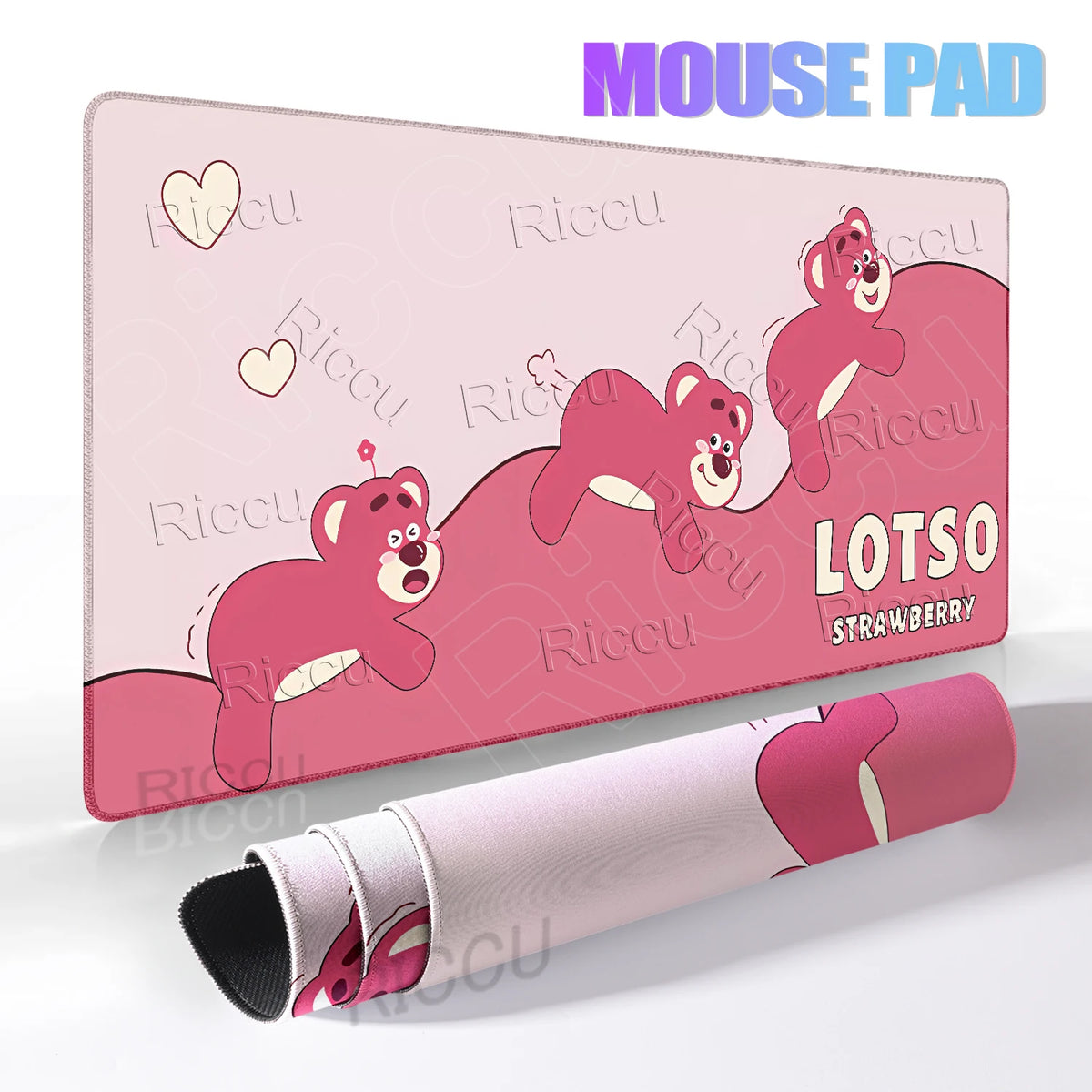 Alfombrilla de ratón Lotso - Trío deslizante, Fresa
