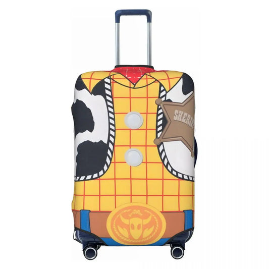 Woody Suitcase – Sheriff-Weste mit weißem Hintergrundstern-Abzeichen