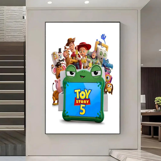 Toy Story 5 Poster – Vollgruppe weißer Hintergrund