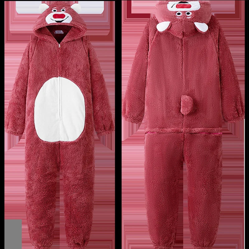 Déguisement Lotso - Combinaison Pyjama Ours Capuche