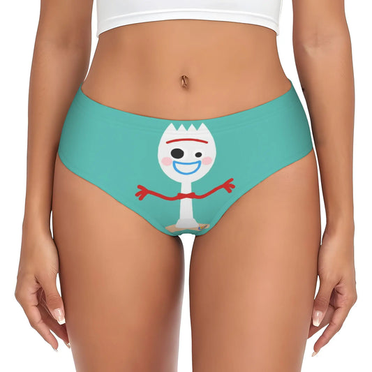 Fork Panties – Porträt nur türkisfarbener Hintergrund (atmungsaktiver Stoff)