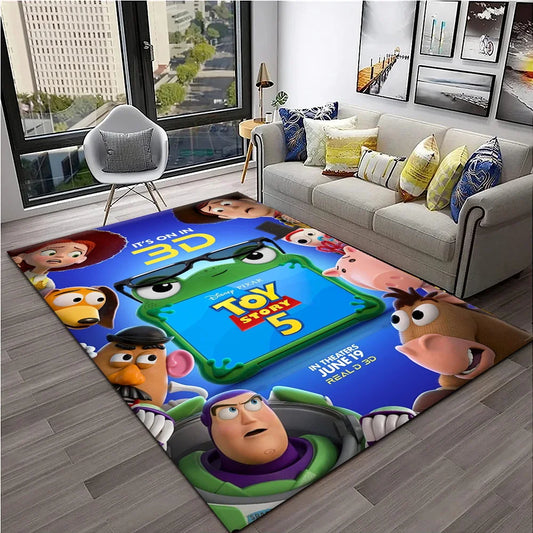 Toy Story 5 Wohnzimmermatte – 3D-Poster Nahaufnahmen Charaktere