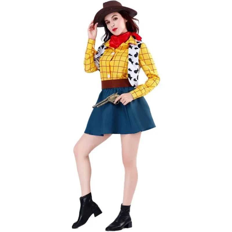 Woody Kostuum - Cowboyrok Set Dames Volwassen Versie