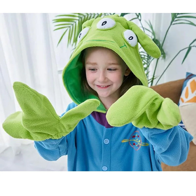 Déguisement Alien - Combinaison Pyjama 3 Yeux Polaire