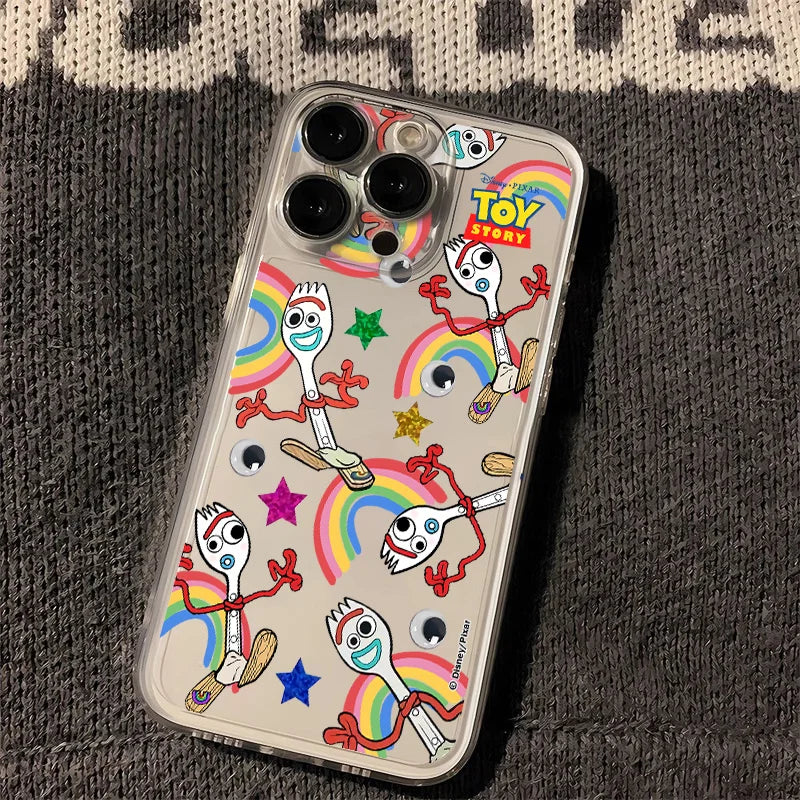Cover per telefono Forchetta - Motivo ripetuto Arcobaleni (Cover Xiaomi Redmi)