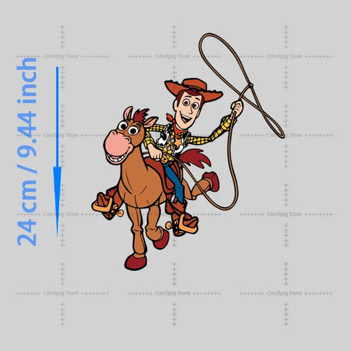 Patch Woody - Lasso à cheval sur Pile-Poil