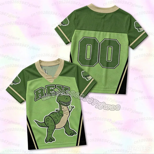 Rex T-Shirt – zweifarbiges grünes Trikot-Patch