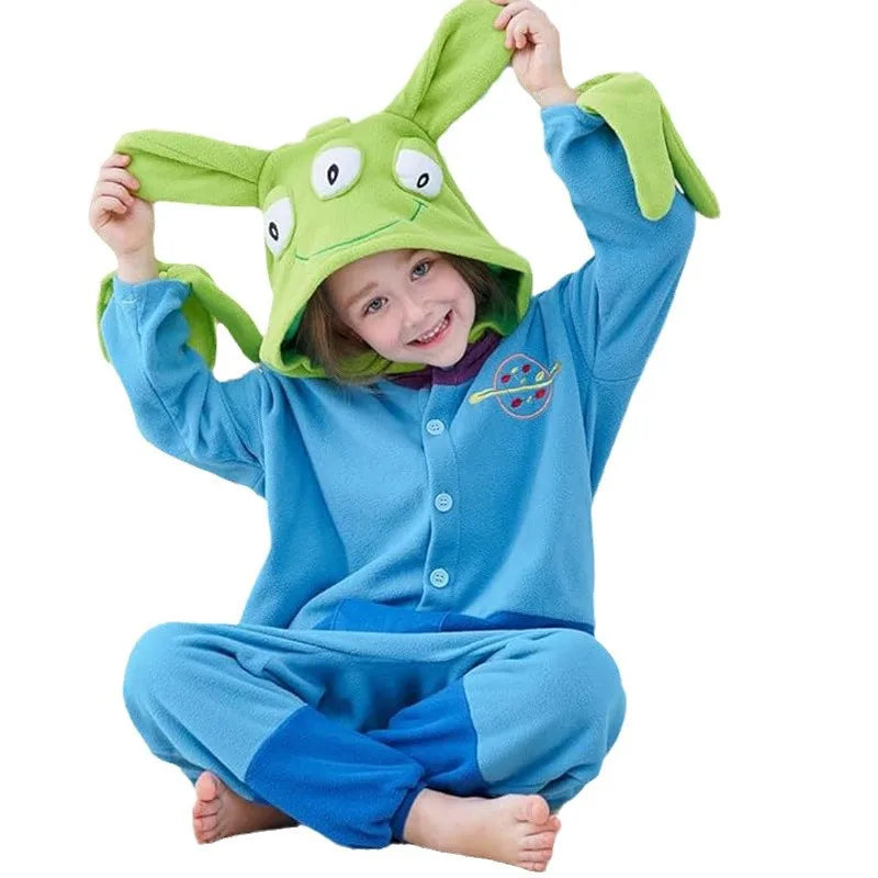 Déguisement Alien - Combinaison Pyjama 3 Yeux Polaire