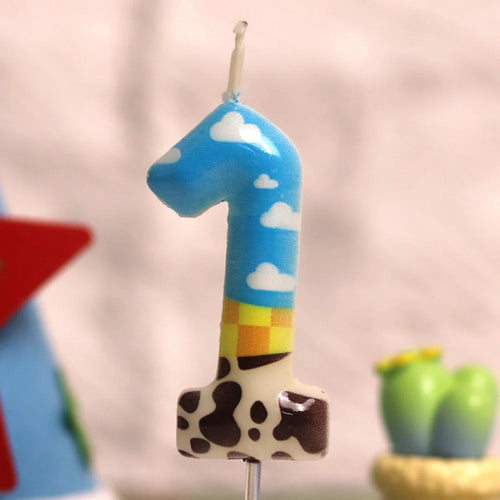 Vela de Tarta Toy Story - Número 1 Motivo Cielo y Vaca